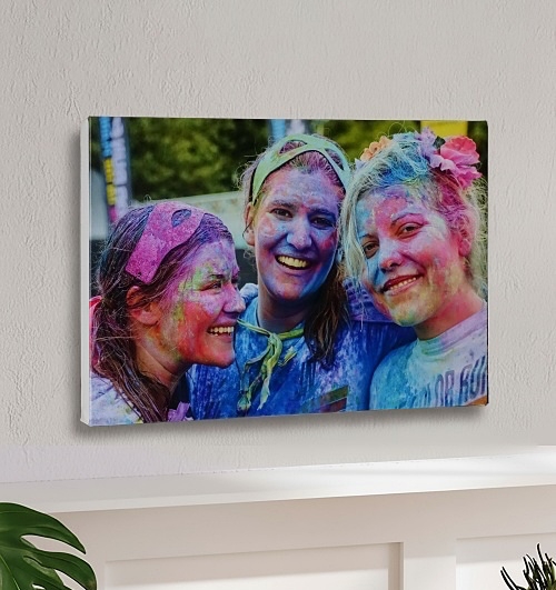 กรอบผ้าใบ canvas ขอบขาว