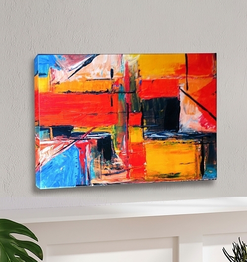 กรอบผ้าใบ canvas ขอบต่อเนื่อง